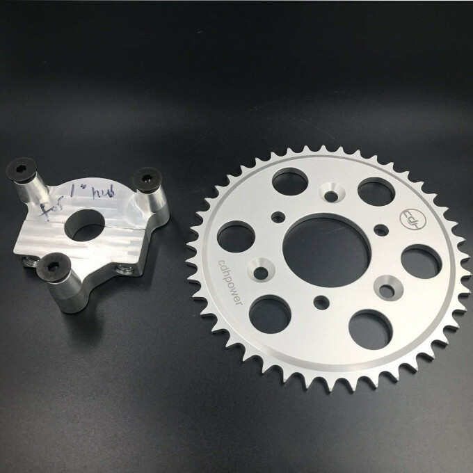 CDHPOWER Rear Hub Adapter 1″ and 44 Teeth CNC Sprocket-Gas Motorized Bicycle