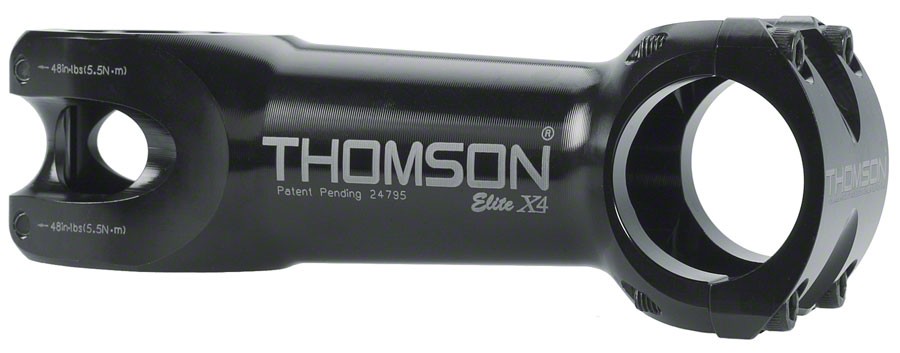 Thomson Elite X4 Mountain Stem 100mm, 31.8 Clamp, +/-10, 1 1/8″, Aluminum, Black