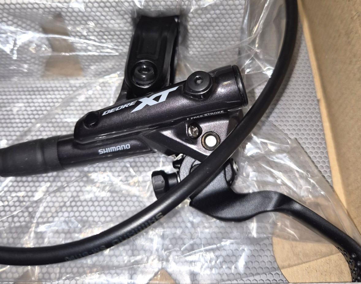 SHIMANO Front Left XT M8100 M8120 Brake & Lever Metal ICE TECH PADS Free Ship