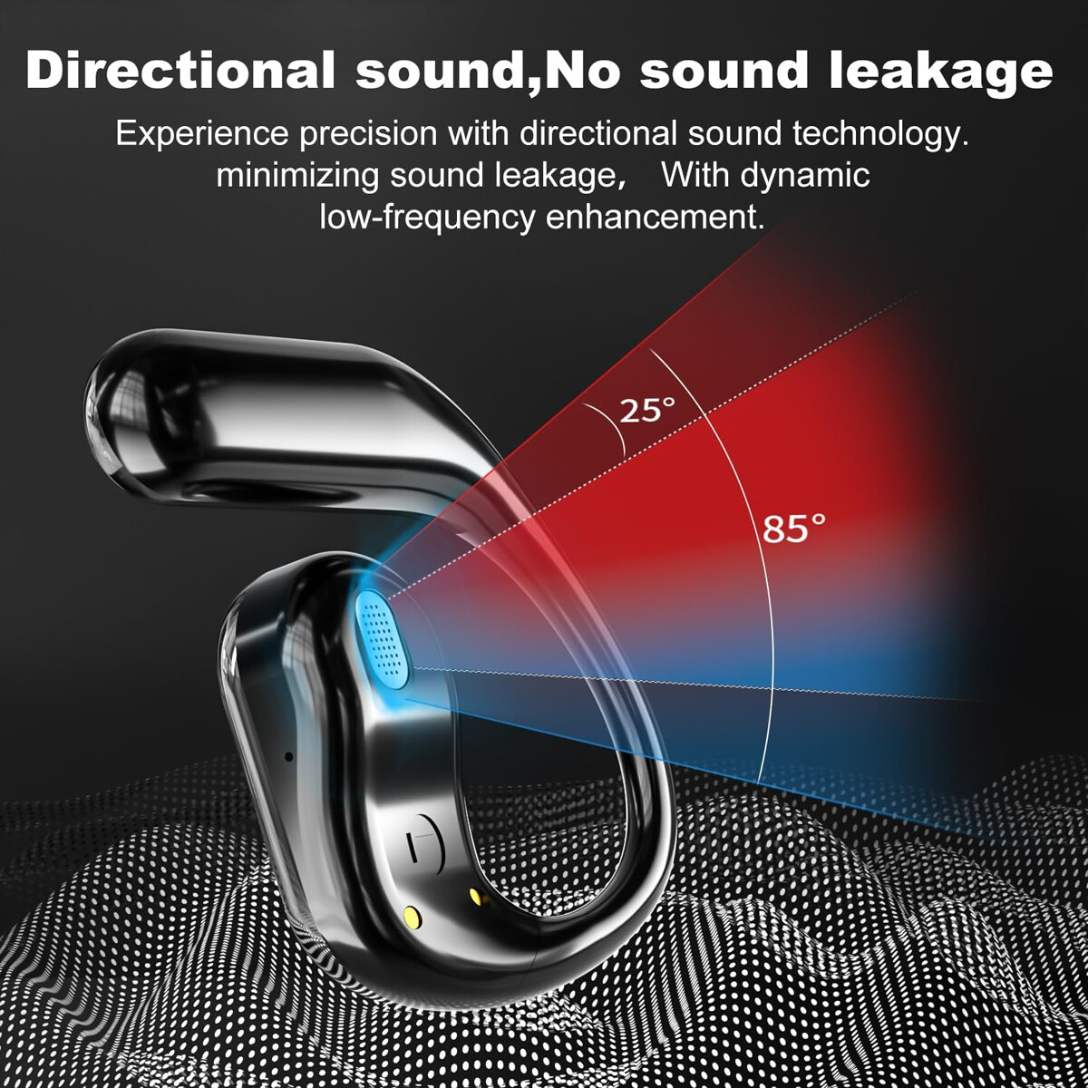 Open Ear Bluetooth 5.4 Headphones Wireless Earbuds Sport Over Earphones Ear Hook