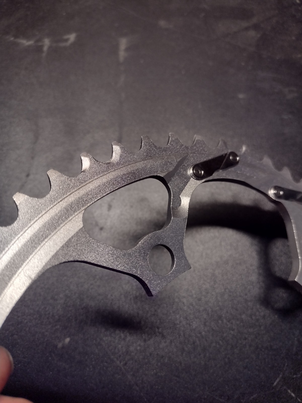 Nos Nib Race Face Silver Road Chainring Set 53/39