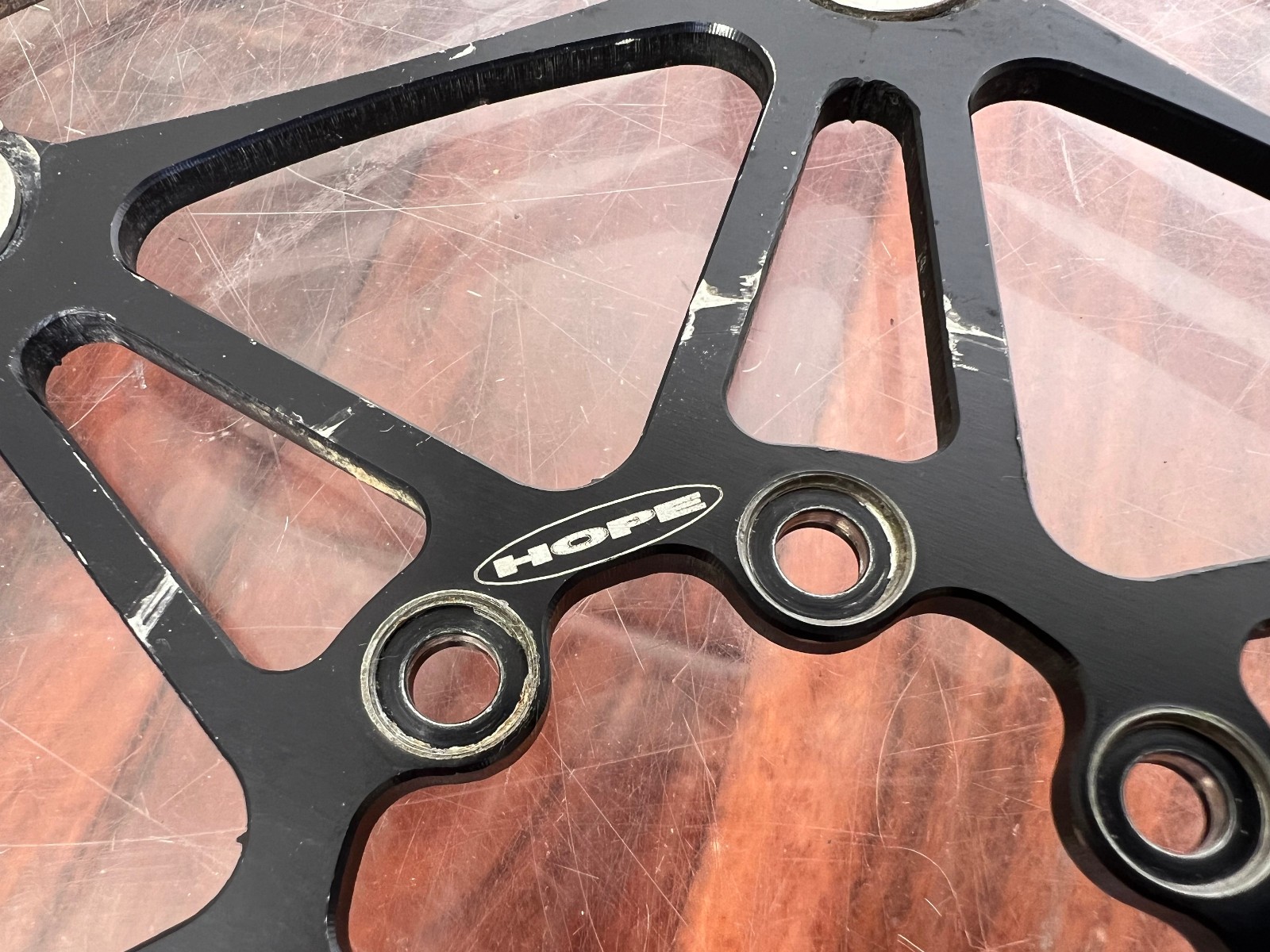 Vintage Hope Mono 6 Ti Brake Rotors Rotor Set 205mm Downhill 26″ DH Retro MTB