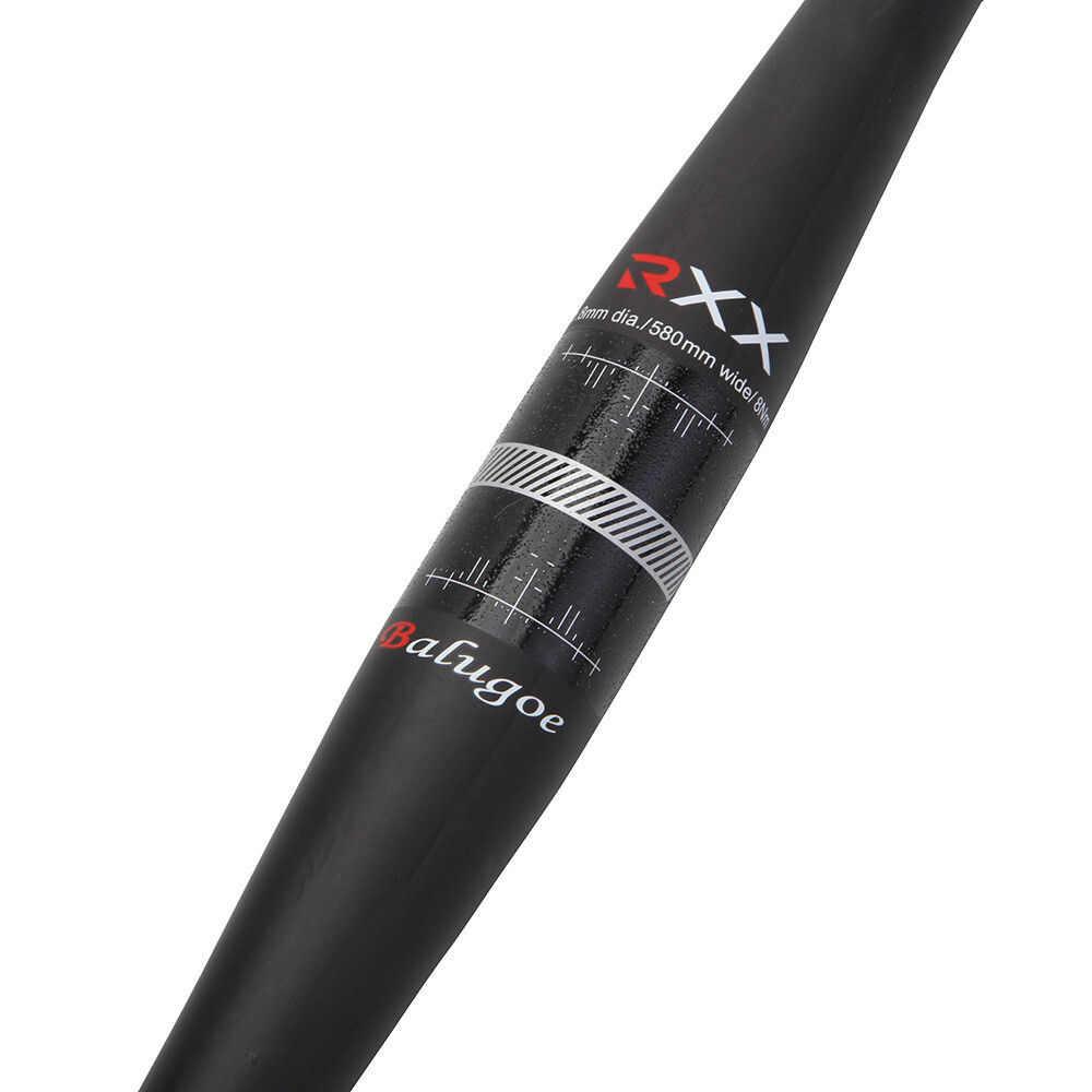 Carbon Fibre Mountain Bike Bullhorn Bar mtb Handlebar Flat Rise 31.8*600-720mm