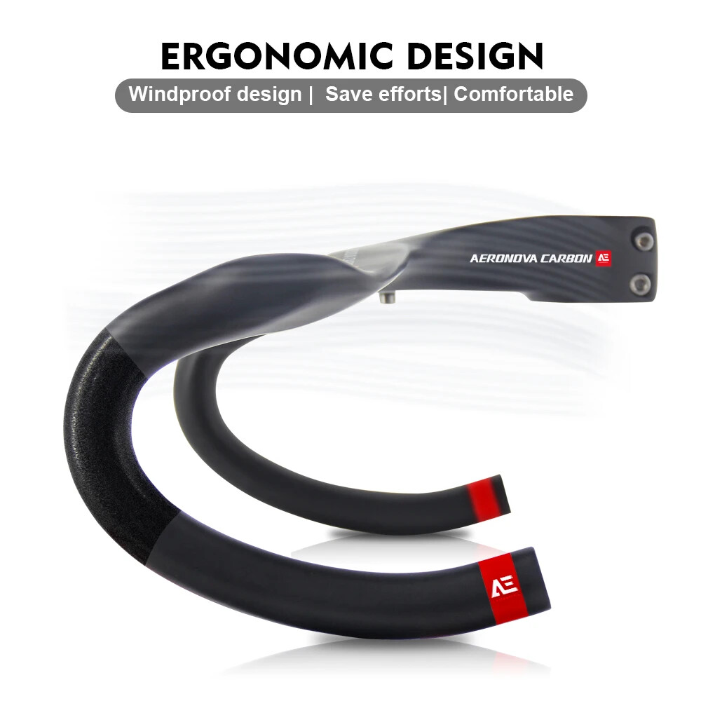 Carbon Road Bike Integrated Handlebar Stem 28.6mm Internal Routing Handlebar