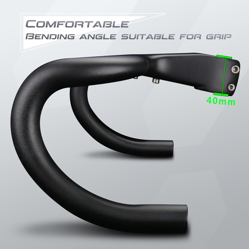 400/420/480mm Carbon Fiber Road Bike Integrated Handlebar Bicycle Drop Bar