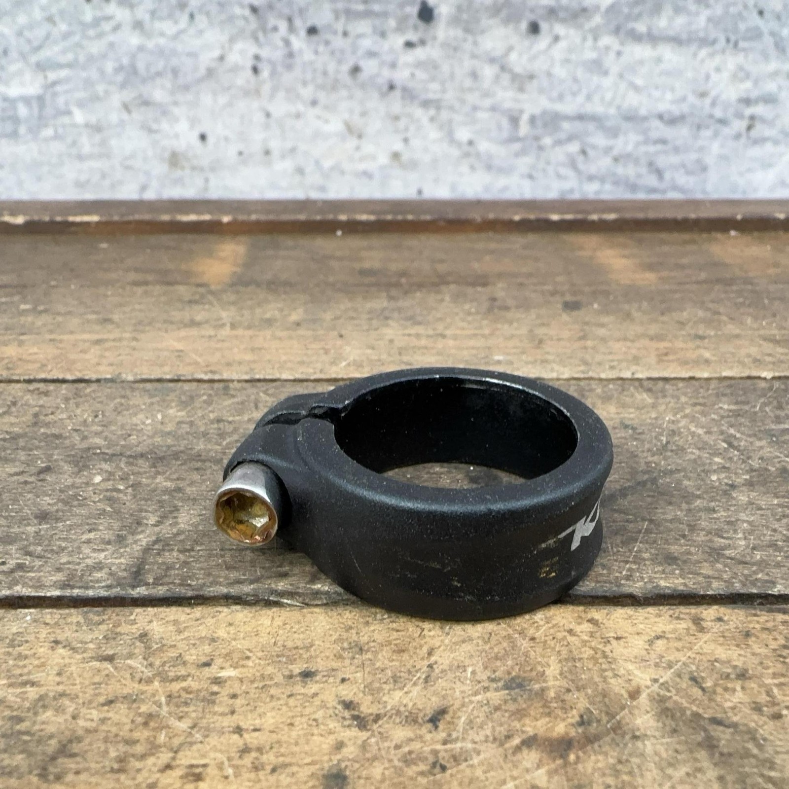 Vintage Kona Seatpost Clamp 29.8mm Black Alloy Bolt-On MTB Road Bike Collar