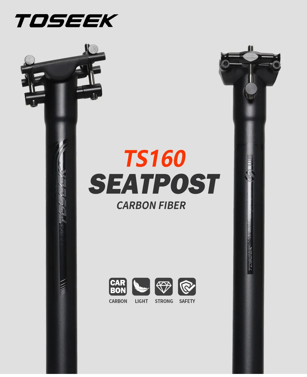 Carbon Seatpost Offset 0mm Mtb Retractable Canoe 27.2/30.8/31.6mm Seat Post