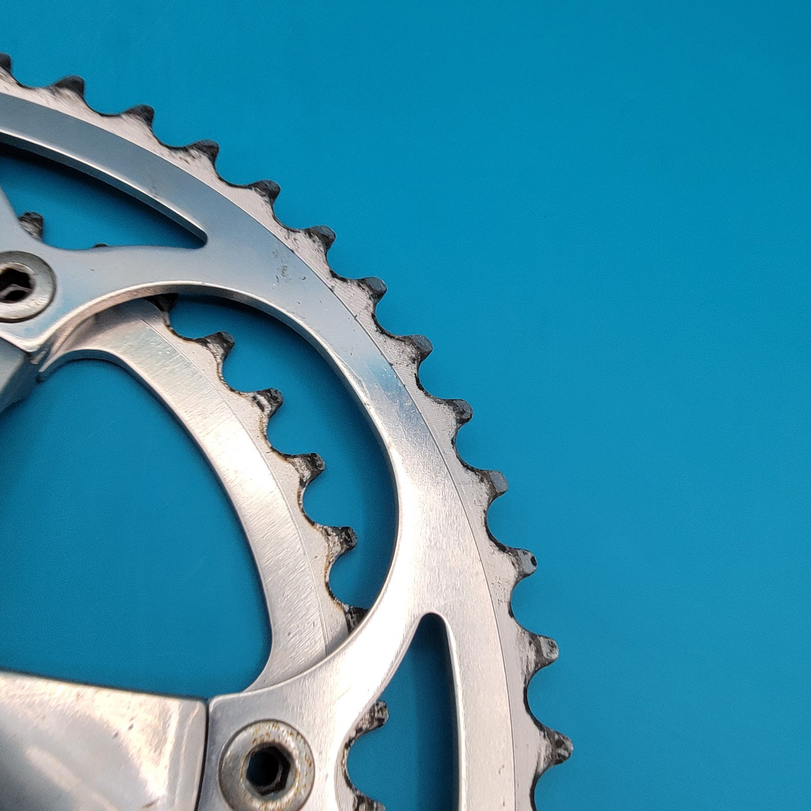 SAKAE SX Double Square Taper Crankset 170mm 52/40t 5 Bolt 130 BCD Vintage f12