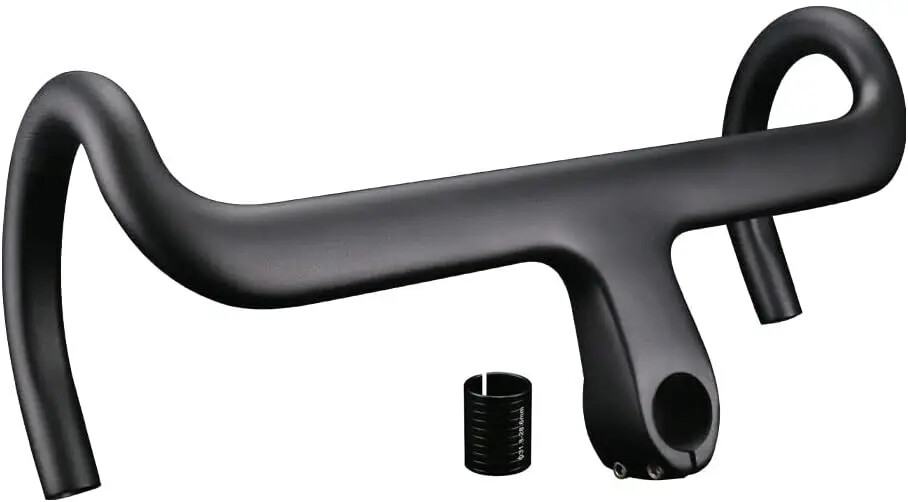 Carbon Road Bike Integrated Handlebar 400mm 420mm 440mm UD Glossy / Matte