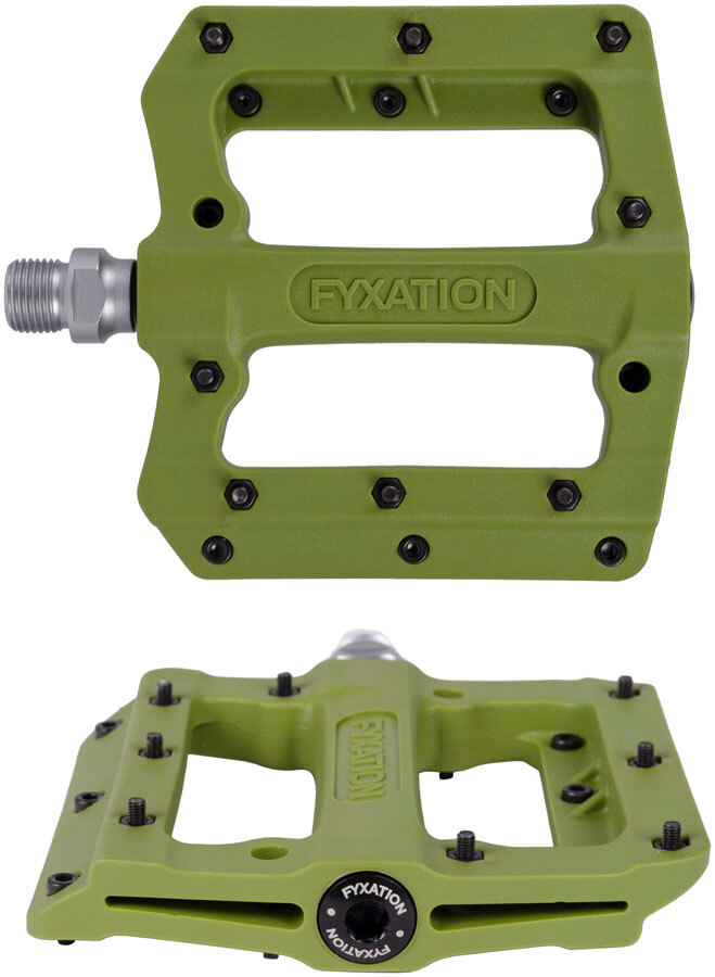 Fyxation Mesa MP Pedals – Platform, Composite/Plastic, 9/16″, Desert Sadona Gree