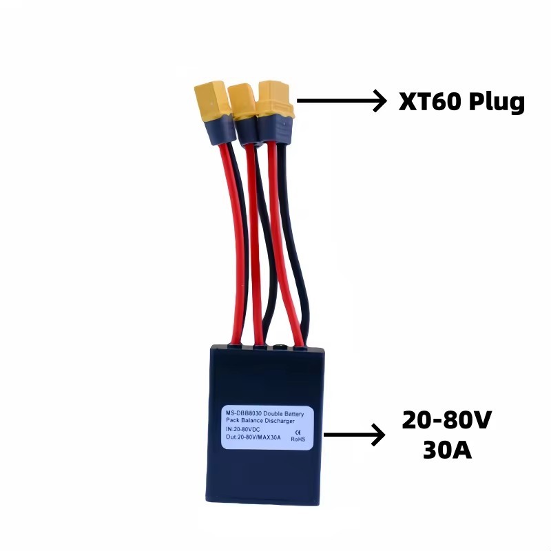 E-Bike‌ 20A 30A 40A 20V to 80V Dual Battery Parallel Module Balancer Protection