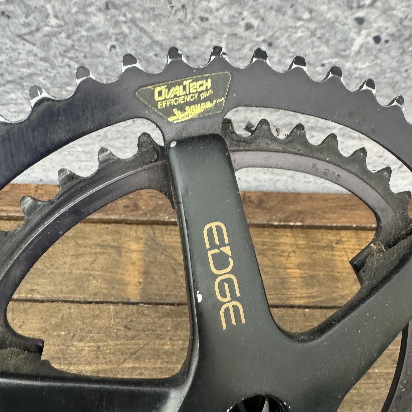 Vintage Cannondale Black Lightning Crank 170mm SR Crankset 52/42 OvalTech