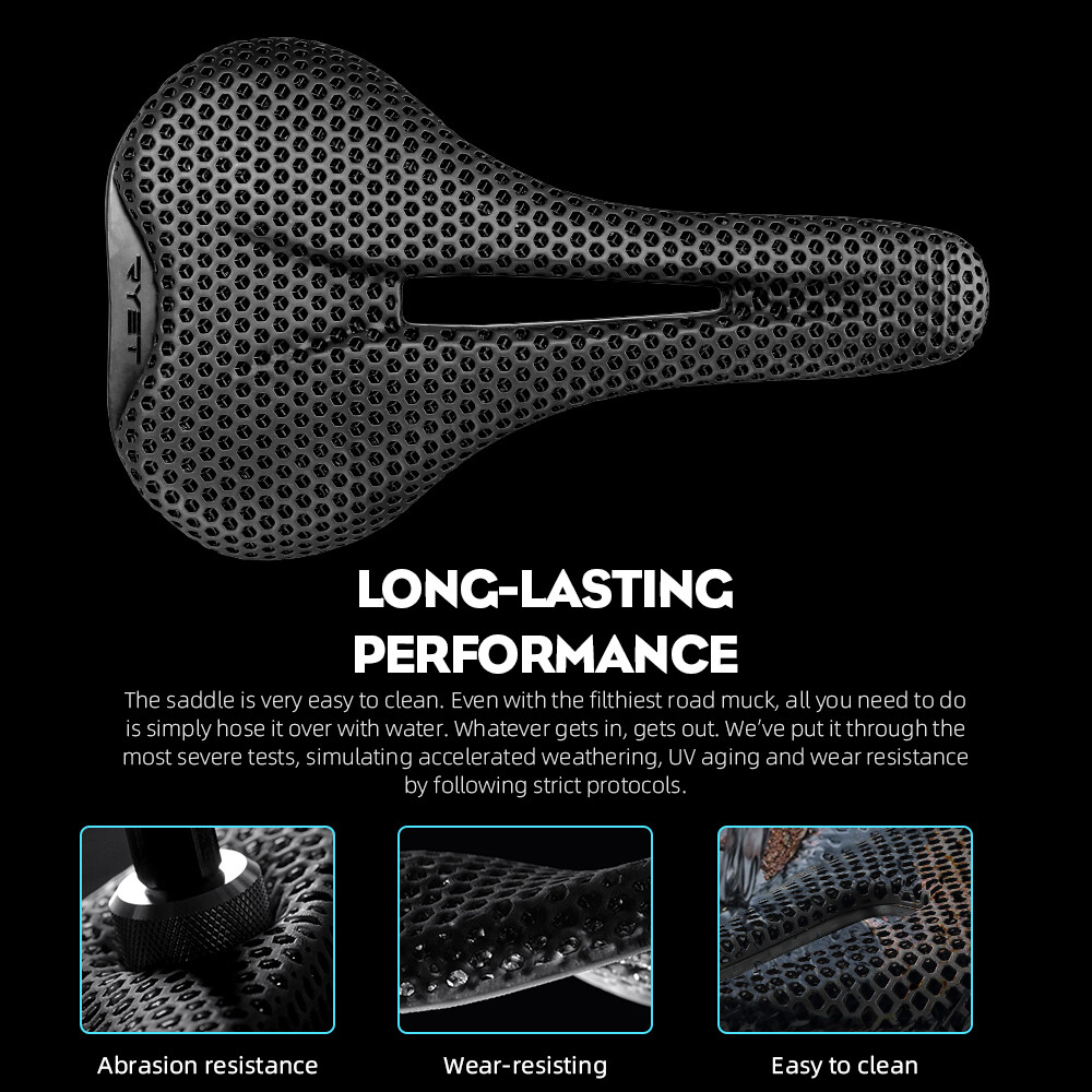 Carbon 3D Printed Bike Saddle Road MTB Gravel Bicycle Seat Cushion Cycling Parts