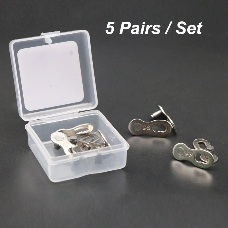 5 Pairs Bike Chain Quick Links Master Link 6-12 Speed MTB Road Connect