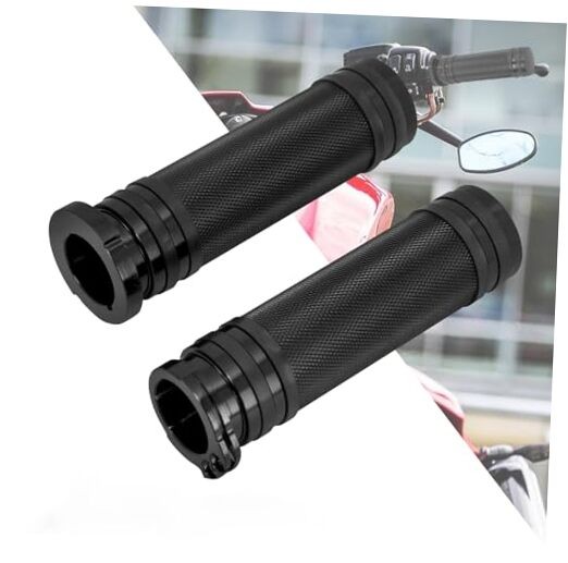Motorcycle 1″ 25mm Black Aluminum CNC Handle Bars Hand Grips Fit for Harley