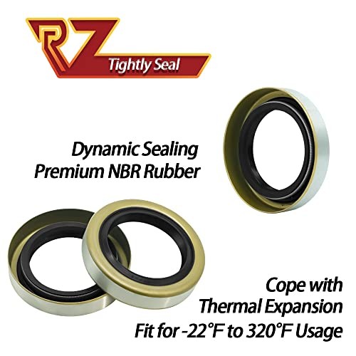 4pcs Trailer Axle Hub Wheel Grease Seals ID 2.25″ x OD 3.371″ Double Lip