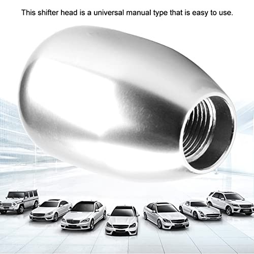 2.25 Inch Universal Manual Gear Shift Knob – Direct Replacement 6 Speed Silver