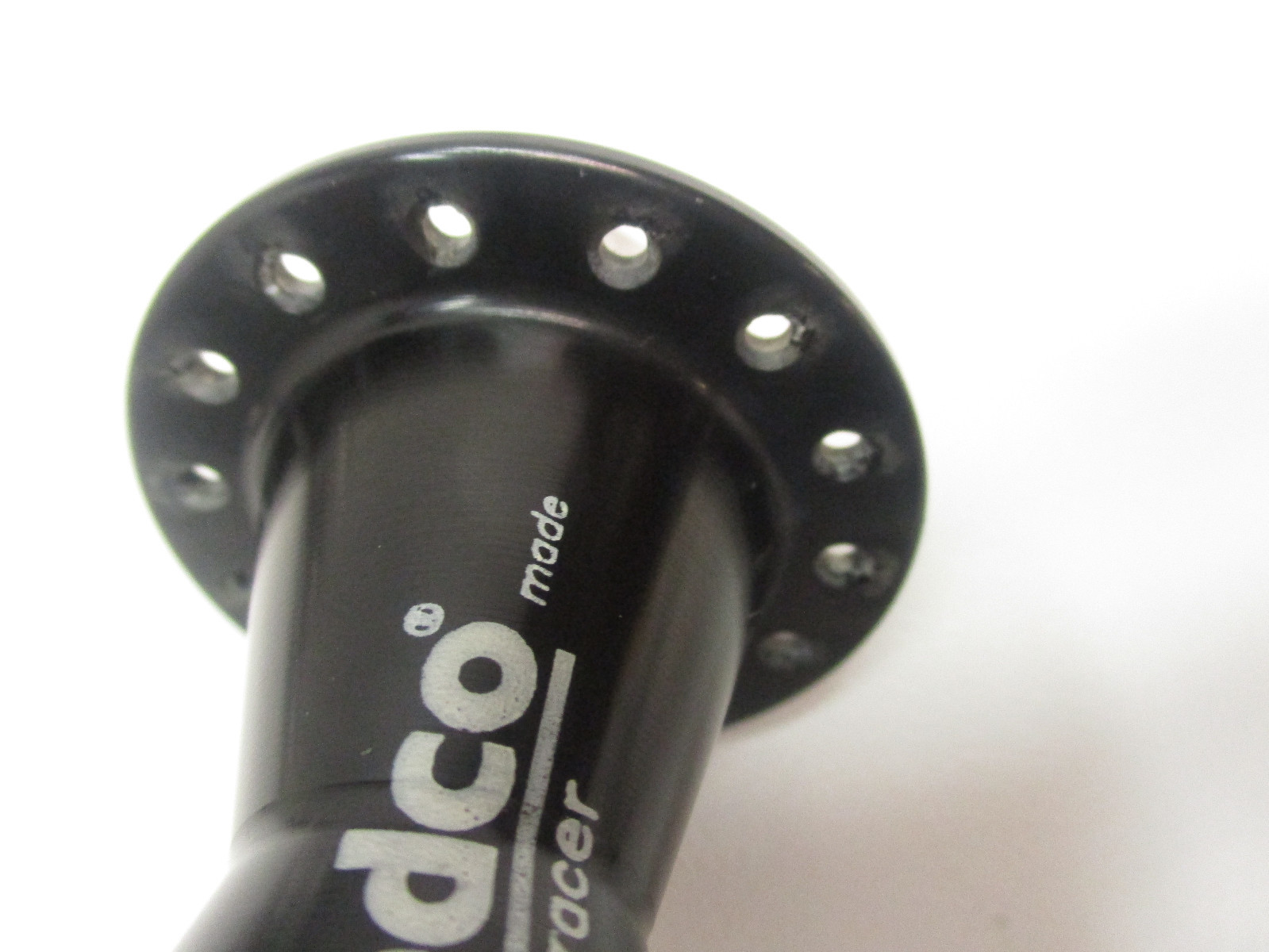Rare Vintage Edco Racer 28H 100 x 9 QR Swiss Made Front Hub – Black
