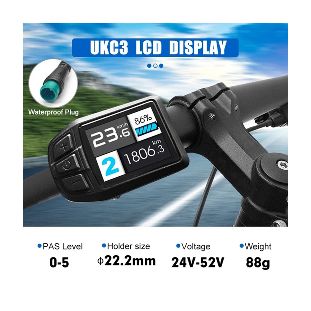 Ebike Display S866 S900 GD01 UKC1 UKC3 – SM/WP Plug LCD SUK