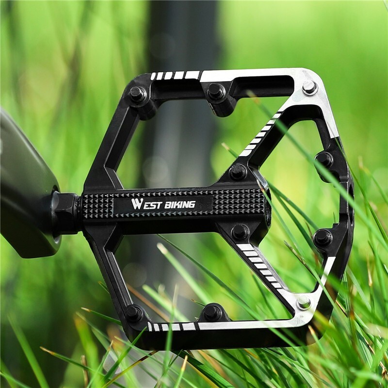 WEST BIKING Bike Pedals DU Sealed Bearing 9/16″ Aluminum Alloy Bicycle Pedals