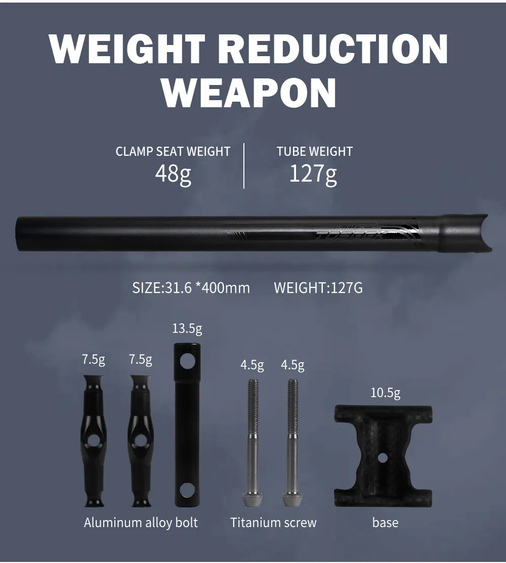 Carbon Seatpost Offset 0mm Mtb Retractable Canoe 27.2/30.8/31.6mm Seat Post