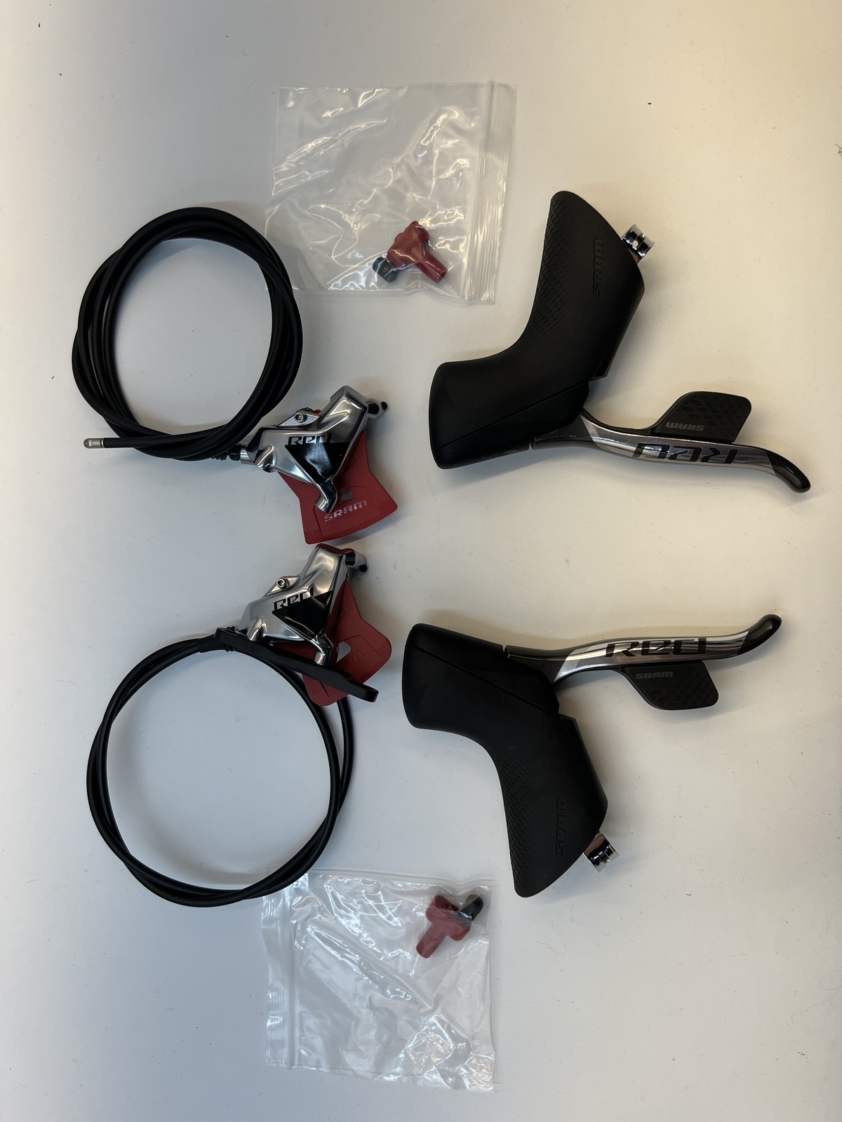 SRAM RED ETAP AXS HRD SHIFT/BRAKE LEVER AND HYDRAULIC DISC CALIPER Pair 12s Flat