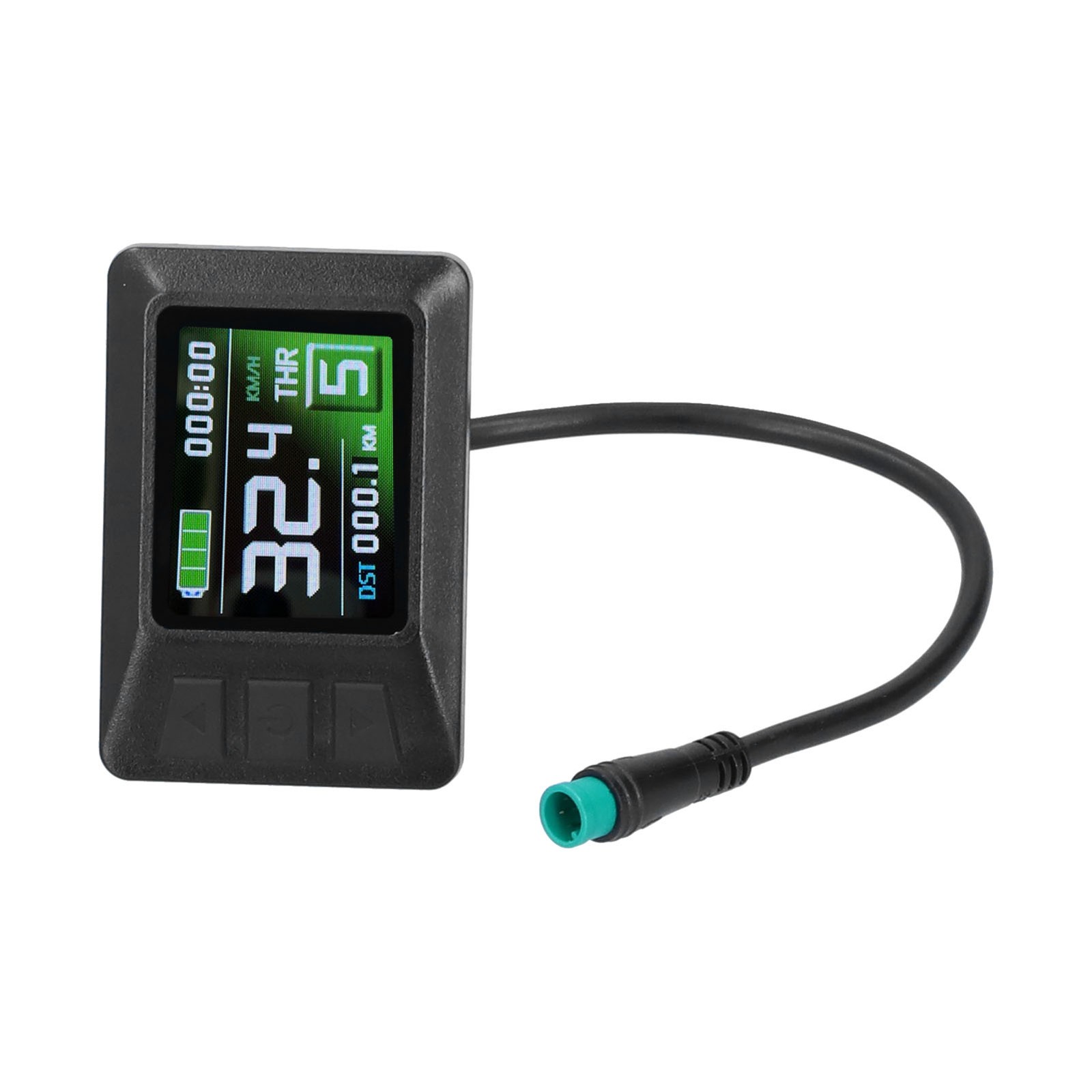 24V/36V/48V LCD7C Color Screen Instrument Electric Bicycle Battery Display With