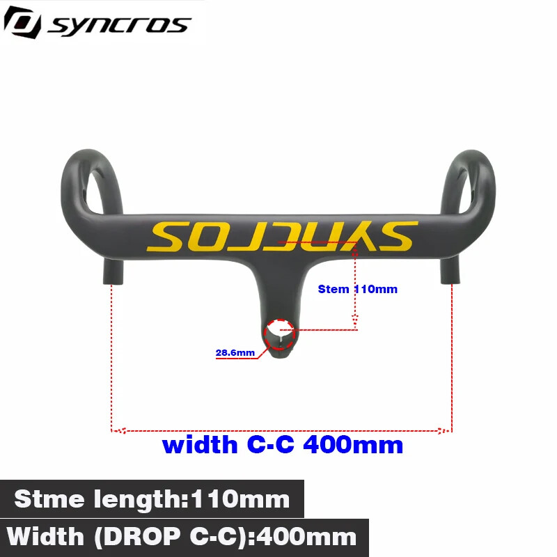 400/420/440mm Carbon Road Bike Handlebar Internal Routing Bicycle Handle Bar