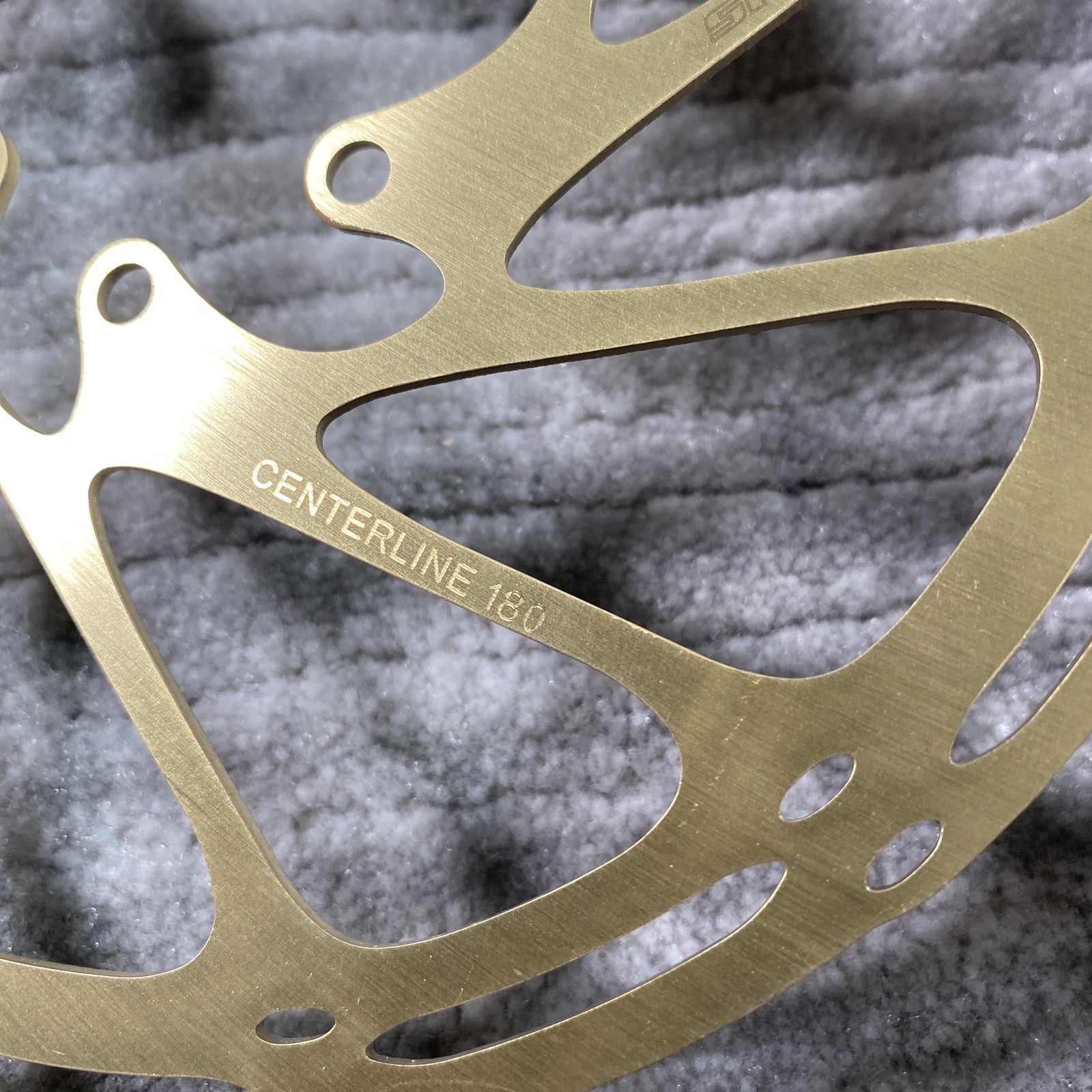SRAM CenterLine Disc Brake Rotor 180mm 6-Bolt Gold Steel MTB Road Bike