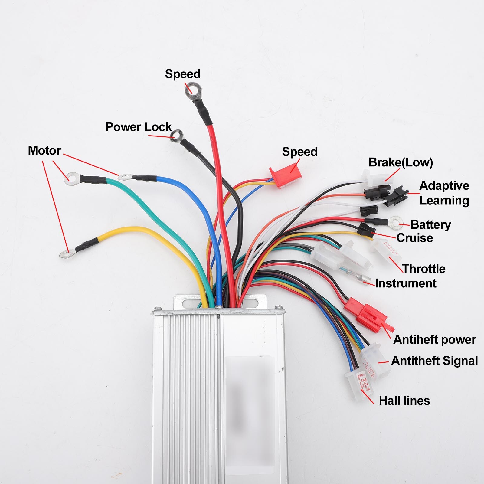 36V/48V 350/500W Brushless Motor Speed Controller for Electric Scooter EBike