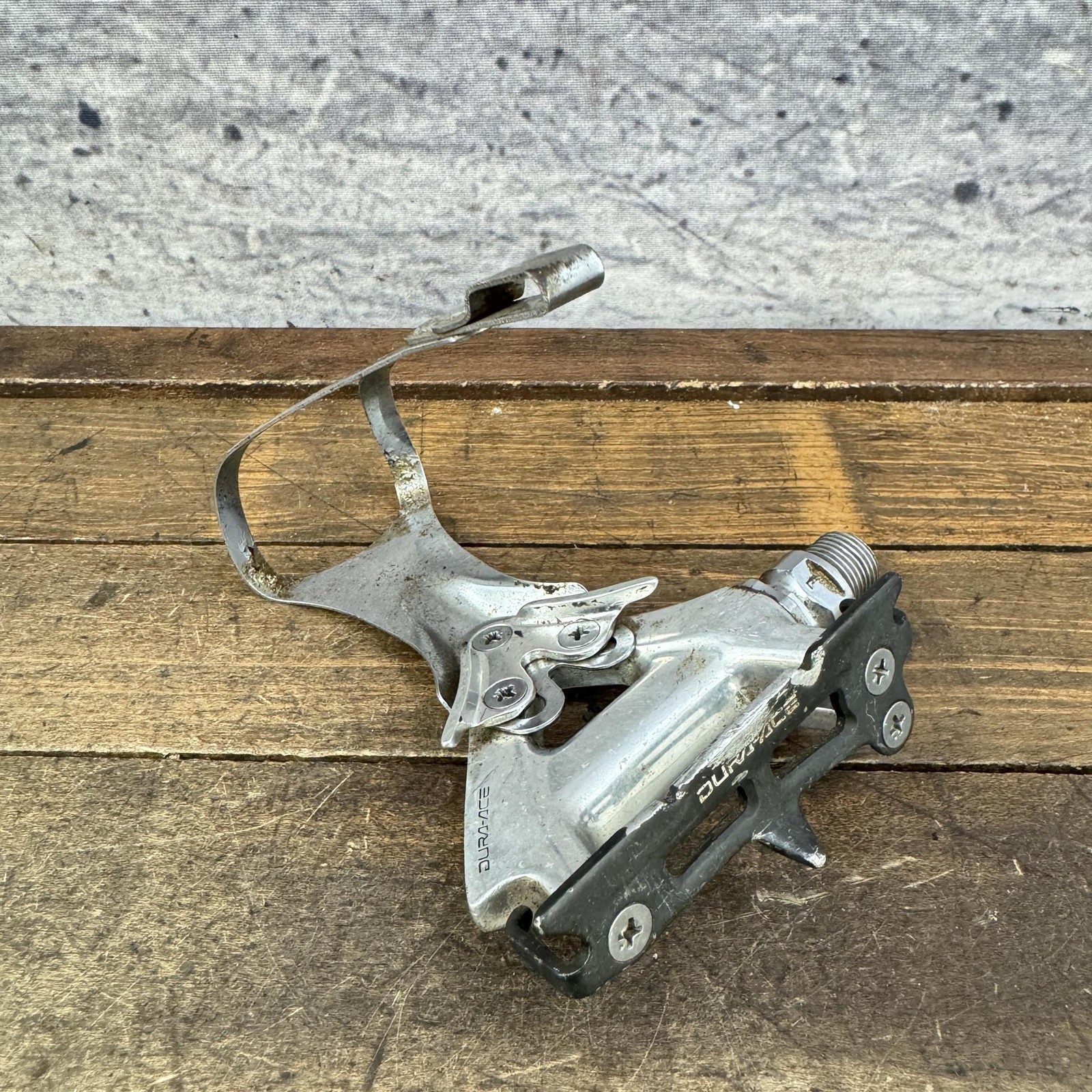 Vintage Shimano Dura-Ace PD-7400 LEFT Pedal 9/16 In Toe Clip Road Eroica