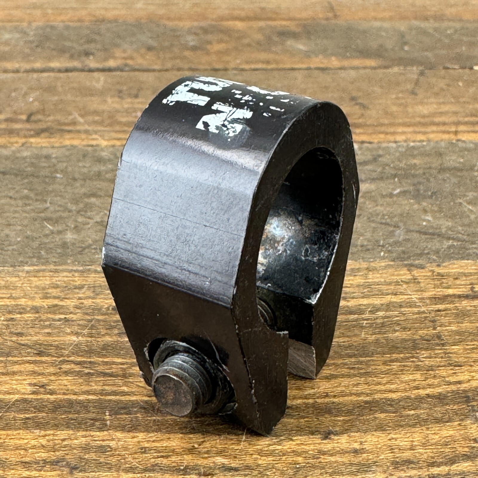 Tuf Neck Seatpost Clamp Old School BMX OG 1980s USA Black 25.4 Tuff Alloy A001