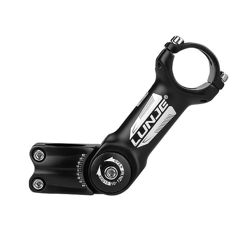 LUNJE 31.8mm Adjustable Bike Stem 90/100/110mm Aluminum Alloy MTB Road Bike Hand