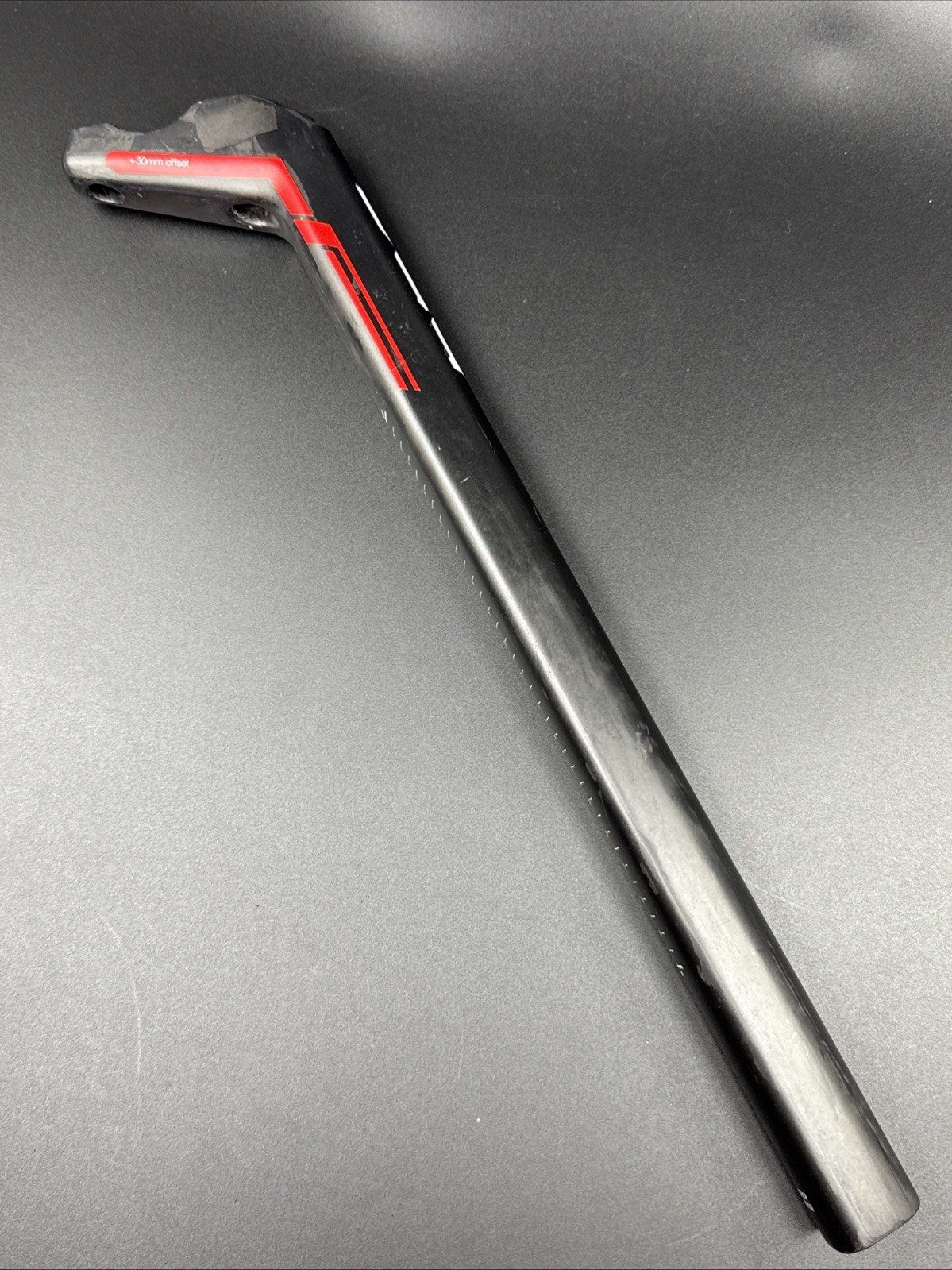 NO CLAMP! BMC TeamMachine SLR01 D-Shaped Carbon Post 30mm Offset 390mm Length