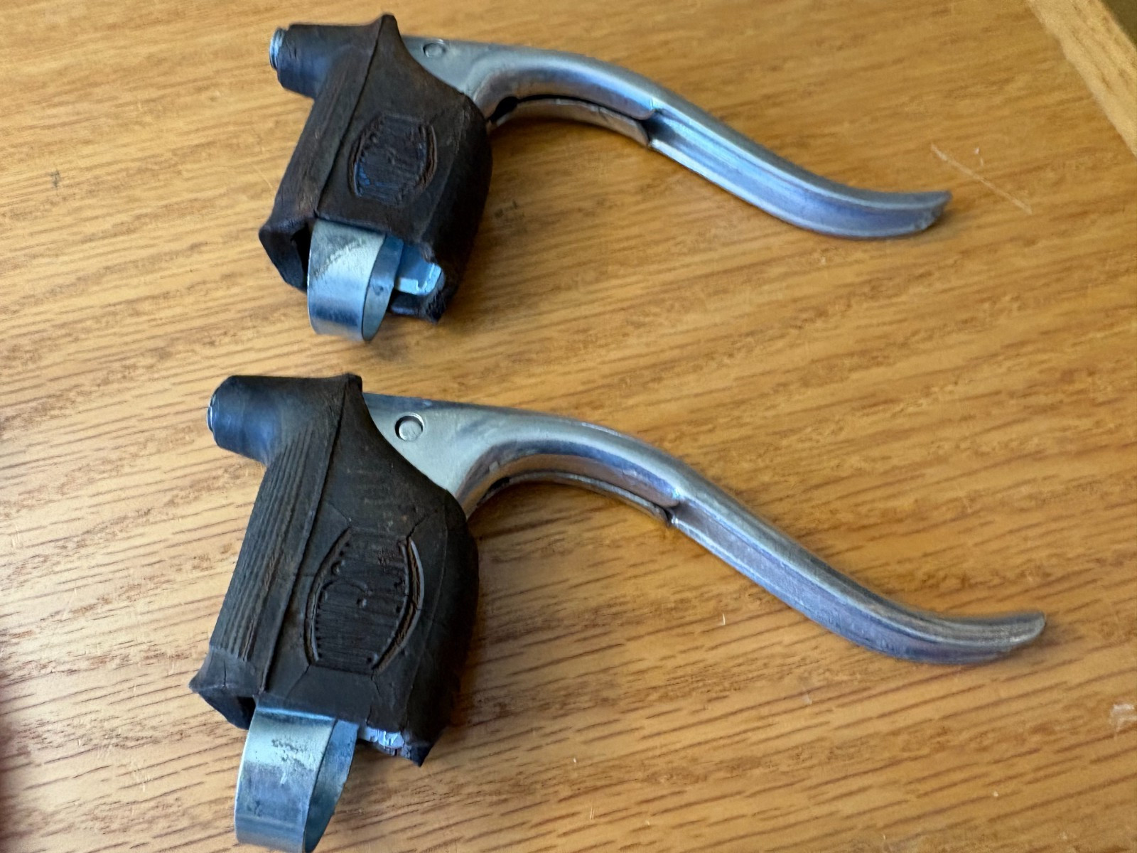 Universal center pull brakes with cables and levers, 1970