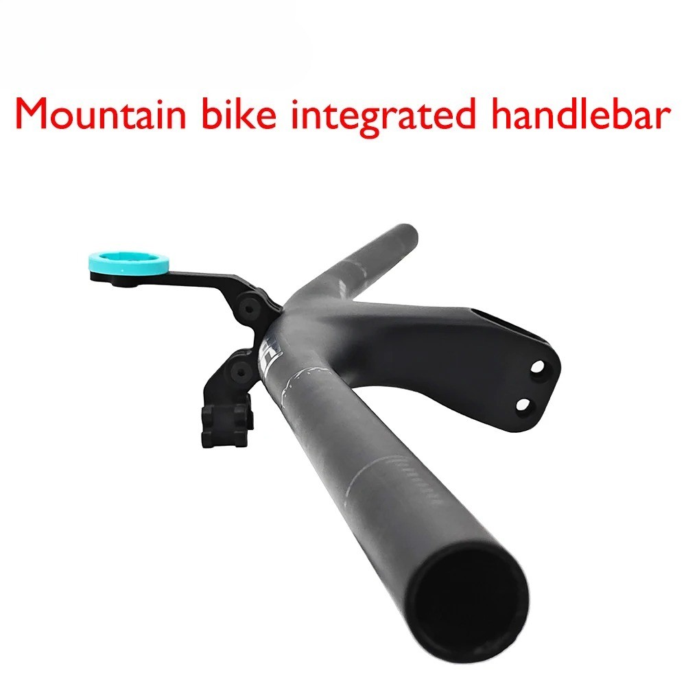 Carbon MTB Bike Integrated Handlebar -13° Stem 700-800mm with Computer Mount