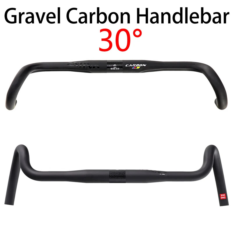 400/420/440mm Carbon Handlebar Big Flare Bar Cyclecross Road Bike Handlebars