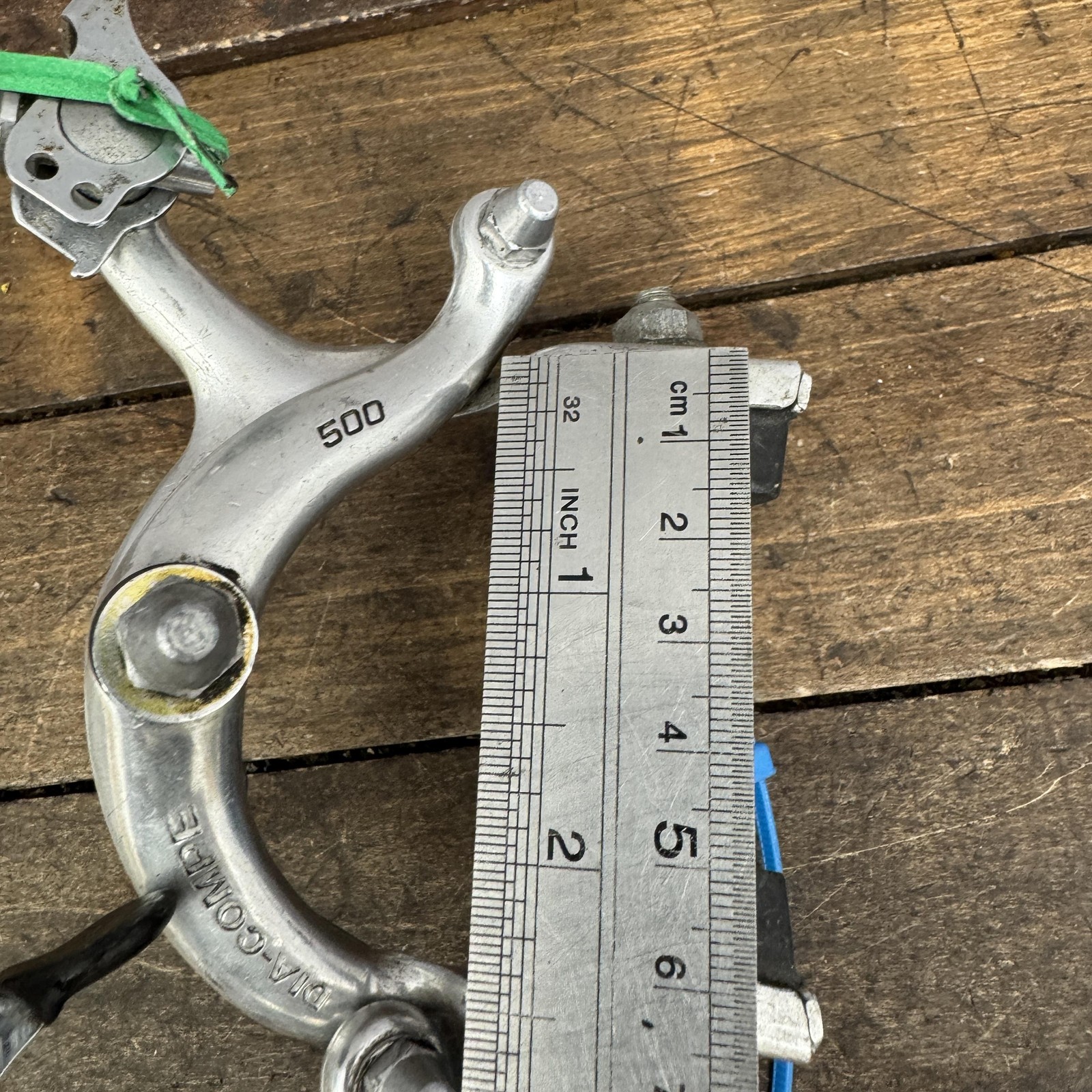 Vintage Dia-Compe 500 Center Pull Caliper Brakes Set QR Silver F/R Touring Bike