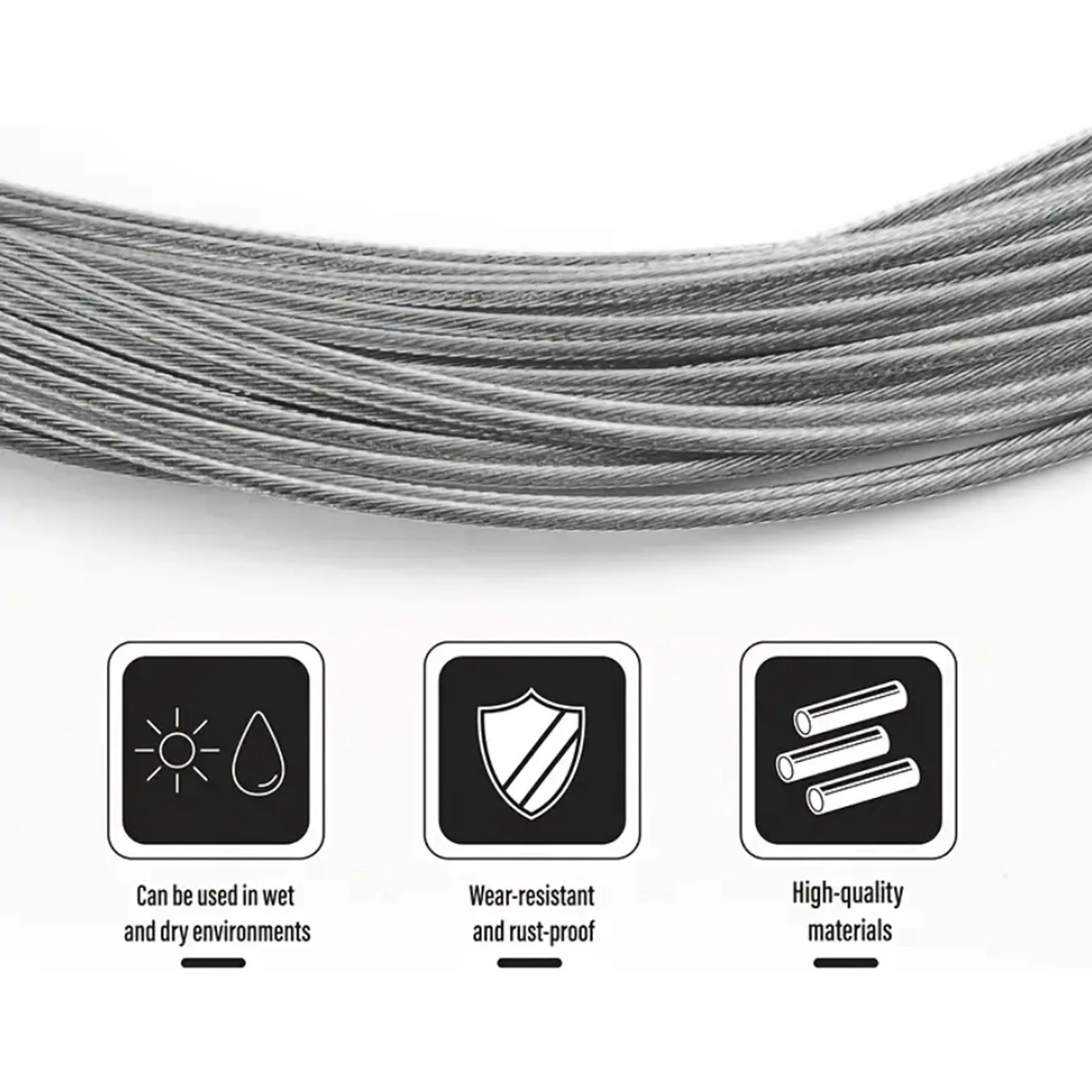 Bike Brake Shift Cable & Housing Set MTB Road Derailleur Wire Hose Kit
