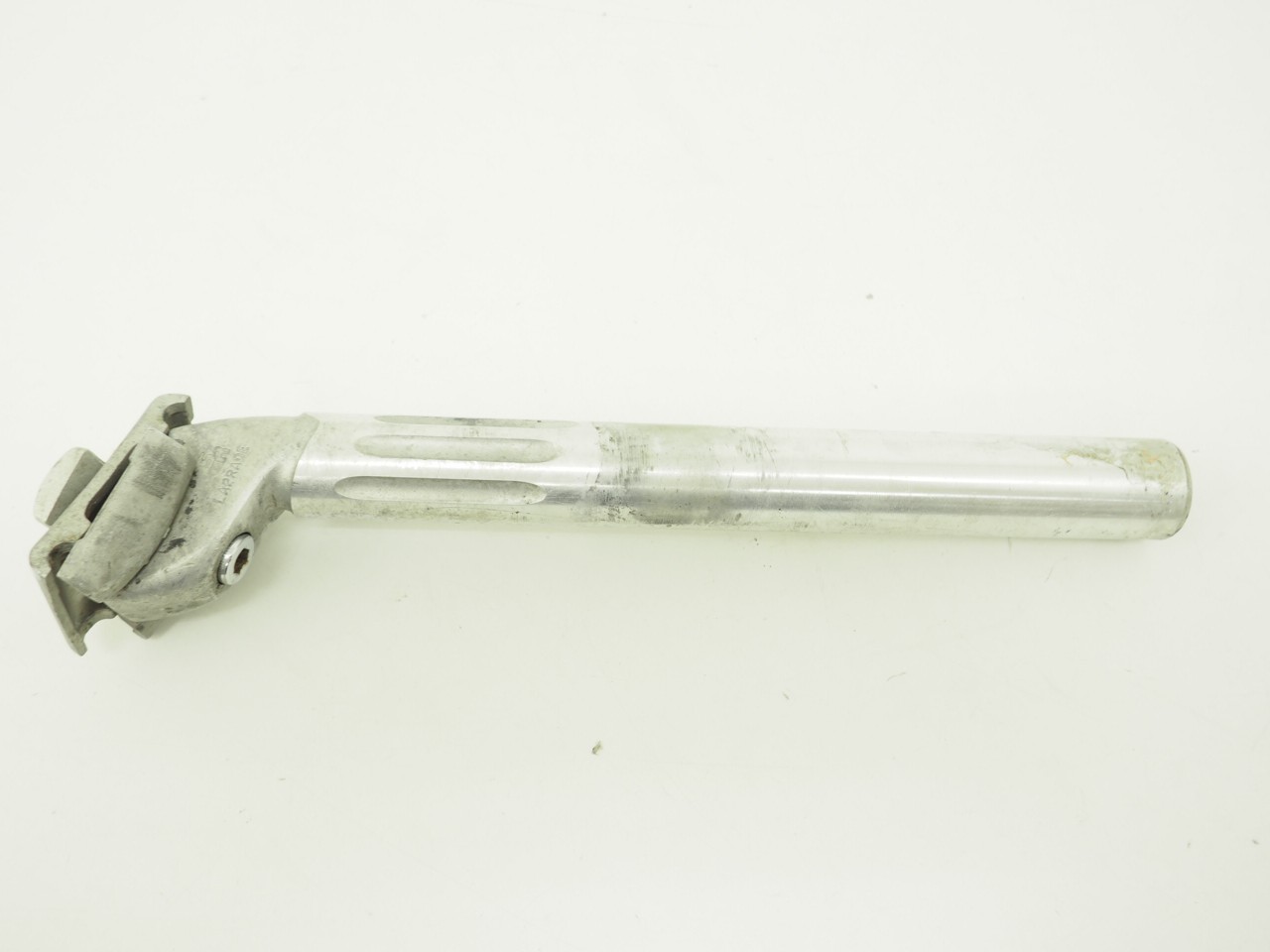 Vintage SR Laprade Bicycle Seatpost 26.6mmx260mm Silver Single Bolt 25mm Offset