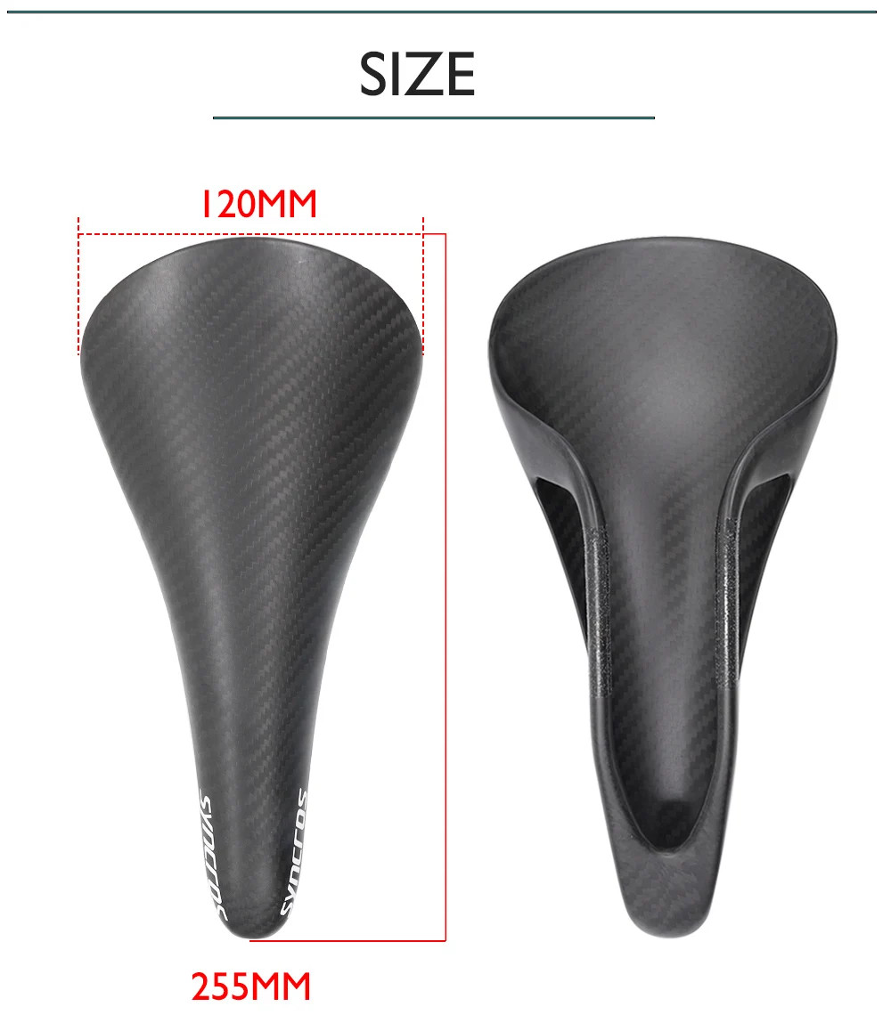Road Bicycle Carbon Saddle Seamless Aerodynamic/ergonomic Synthetic Design Seat