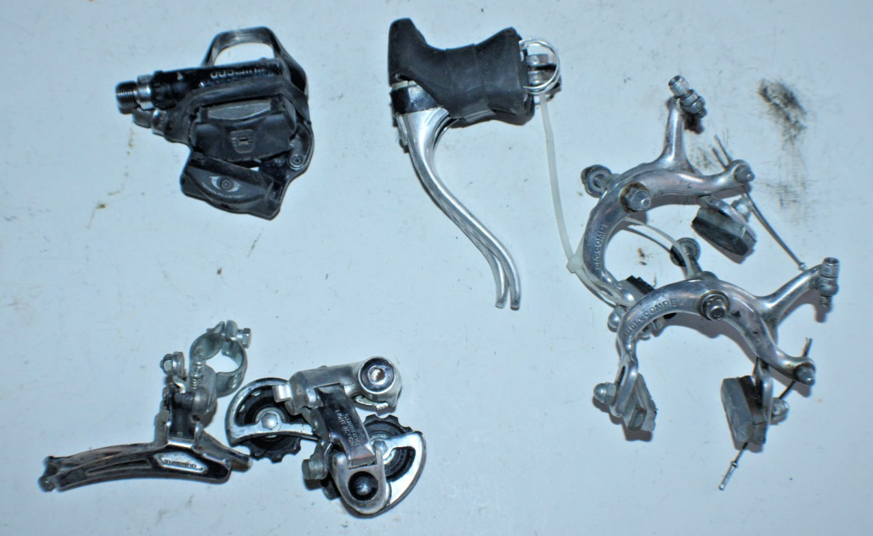 Shimano DiaCompe Groupset Front Rear Derailleurs Brake Calipers & Levers Pedals~