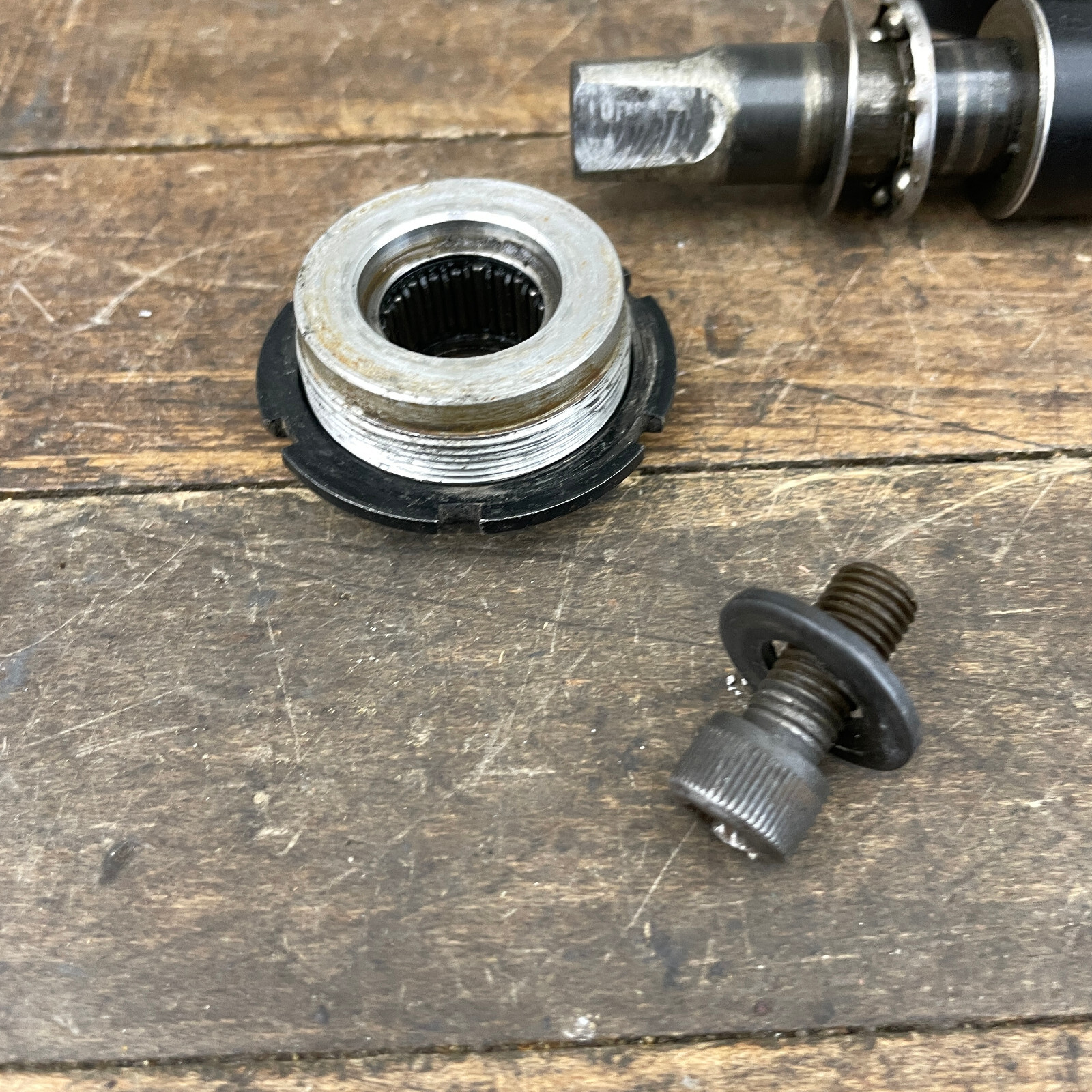 Vintage Bullseye Bottom Bracket Square 127 mm Spindle Shell Sealed Bearing PARTS