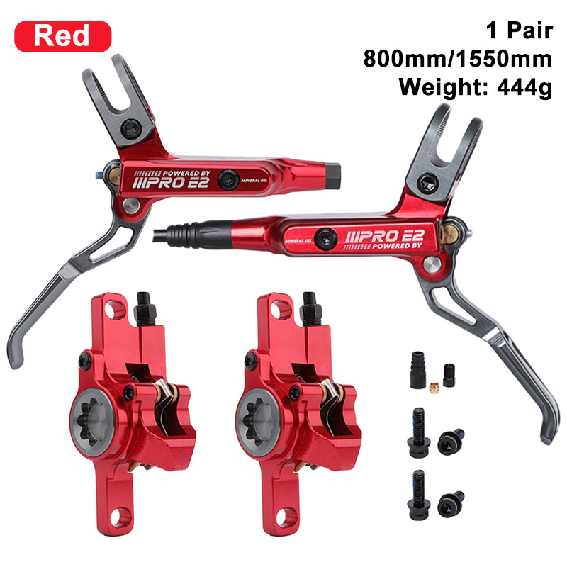 Mountain Bike Hydraulic Disc Brake Lever Set 2-Piston 800/1550mm Front/Rear/Set