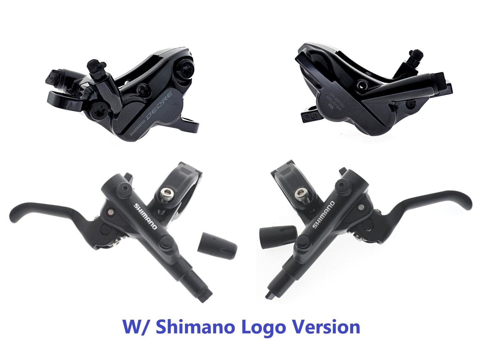 Shimano Deore BL-M6100/BR-M6120 I-Spec-EV Disc Brake Lever/Caliper Set(F+R) READ