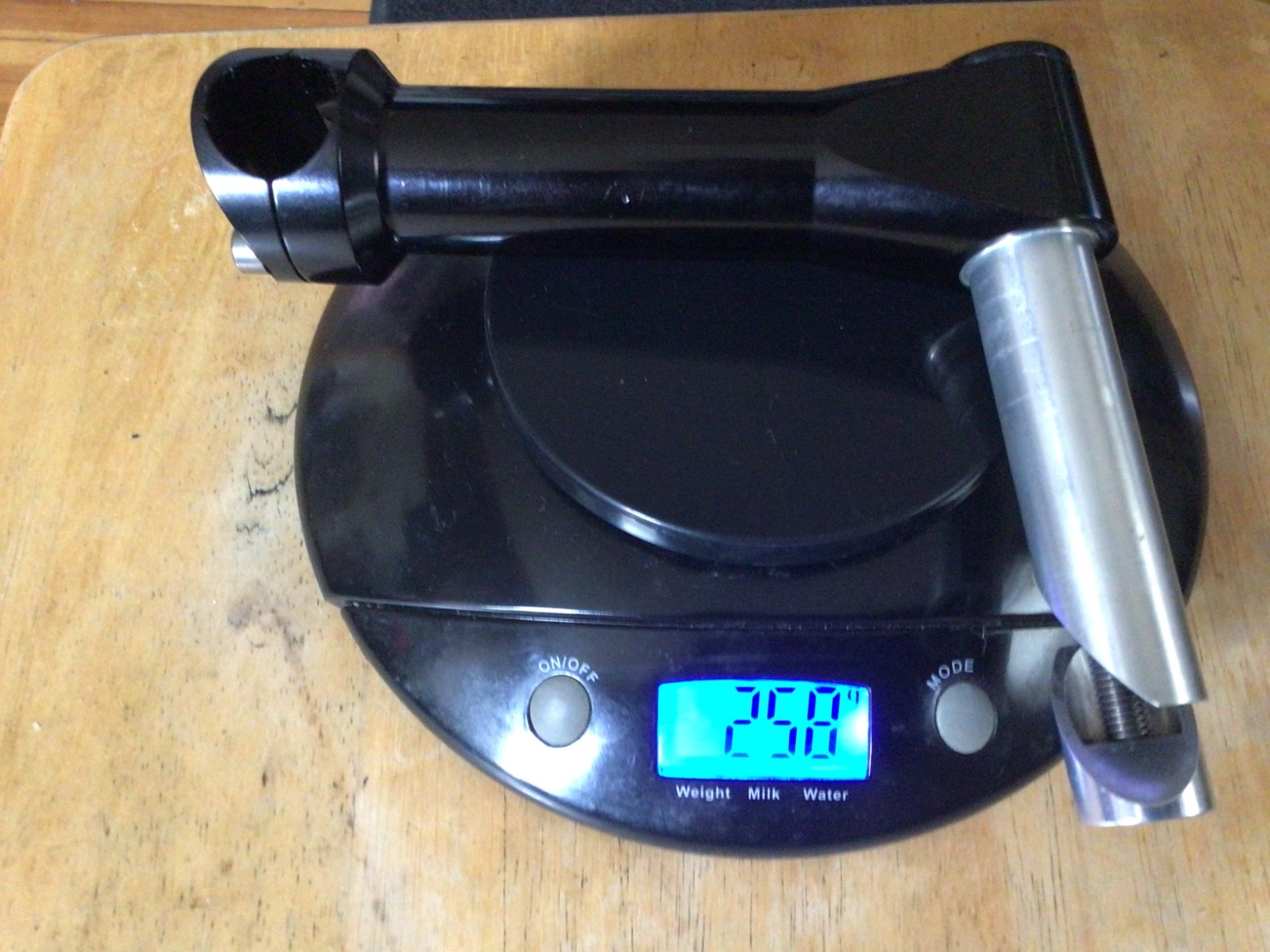 Ringle Quill Stem 1” x 130mm billet, MTB Kooka Ritchey 22.2 titanium bolt 258g