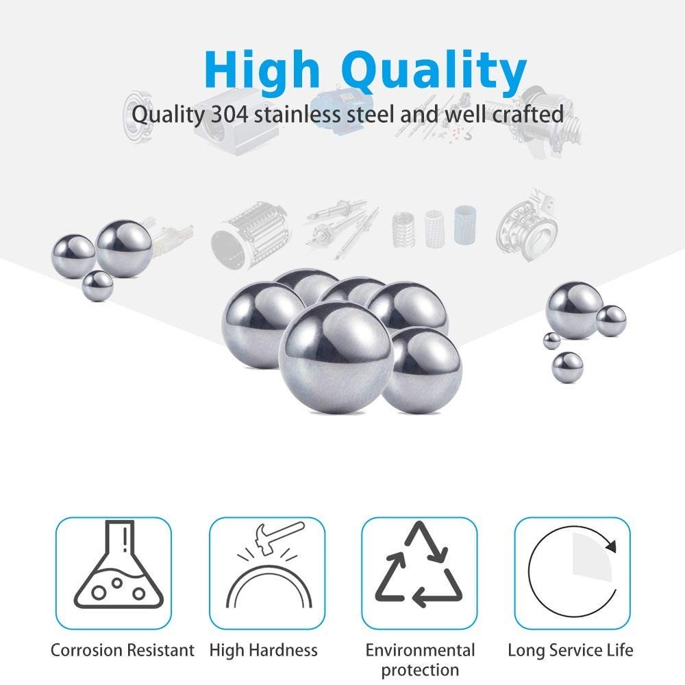 Assorted 690pcs Stainless Steel Bearing Balls (1-10mm) – Professional Quality