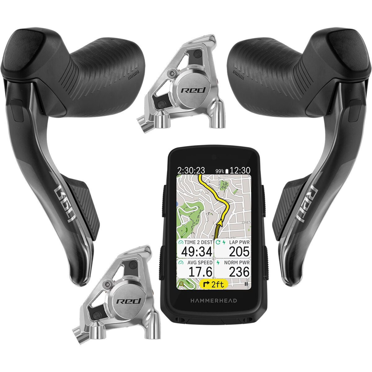 SRAM RED AXS Upgrade Kit + Hammerhead Karoo Computer One Color, One Size