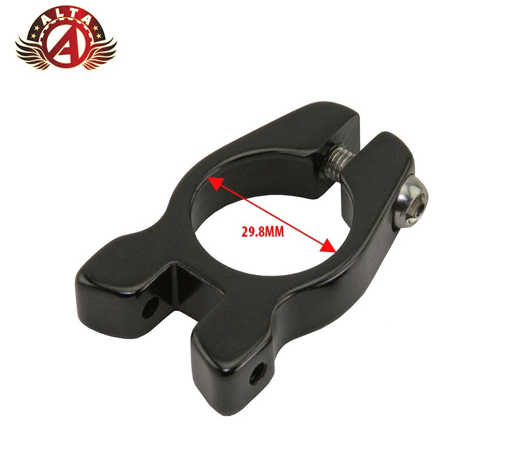 ALTA ALLOY SEATPOST CLAMP REAR RACK MOUNT 29.8mm, 31.8mm, OR 34.9mm BLACK.
