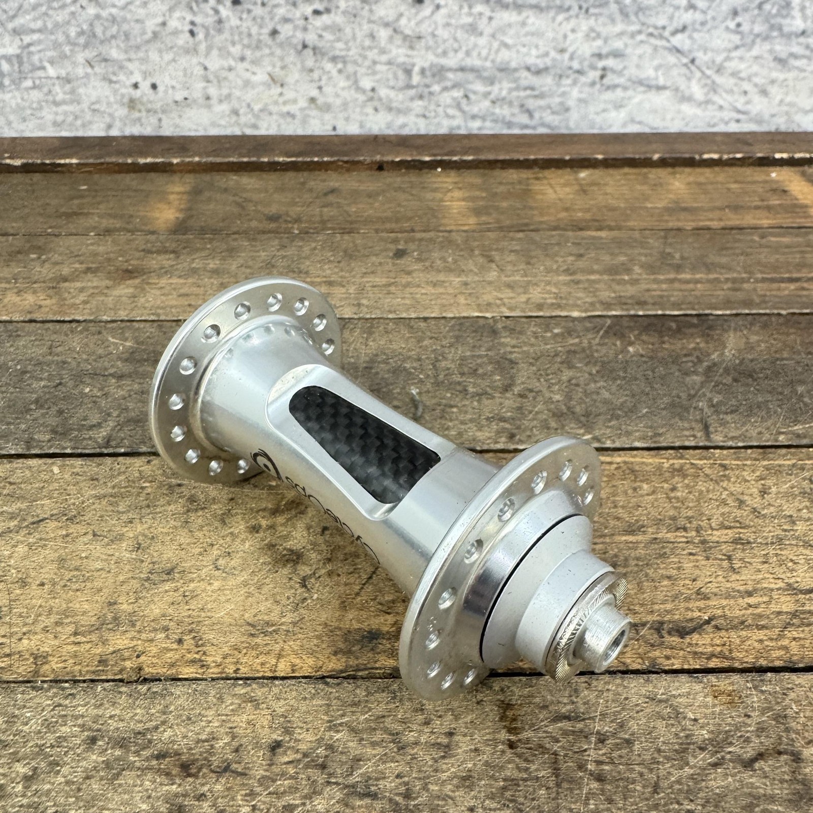 CycleOps Front Hub 32 Hole 32h Carbon Aluminum Shell 7003F QR Silver Rim Brake